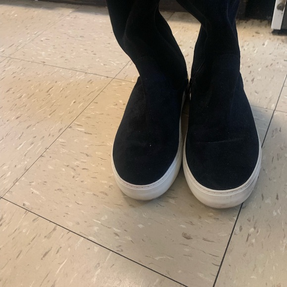 J/Slides Women’s Petra Over the Knee Suede Sneaker Boots - Picture 8 of 14